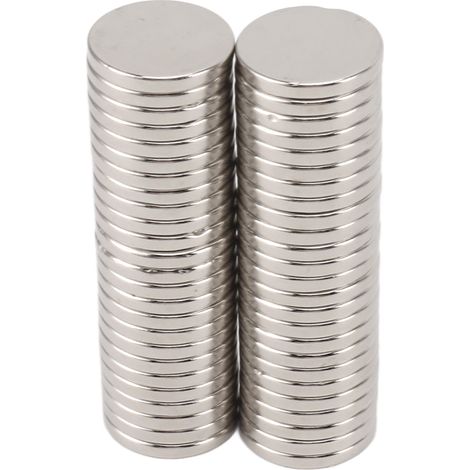 50 aimants disques en néodyme ultra-puissants, aimants ronds puissants en terres rares pour bricolage, maison, réfrigérateur, tableau blanc, salle de classe, bureau (1/5)