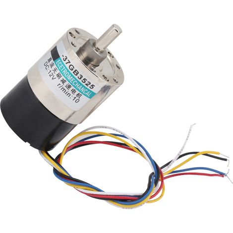 Moteur CC sans balais, réducteur de vitesse CW/CCW avec support, 12 V, pour machine-outil CNC XD-37GB352510 tr/min