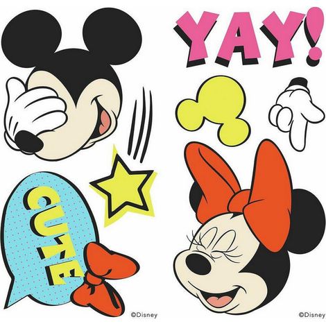 Stickers Muraux Mickey et Minnie (1/5)