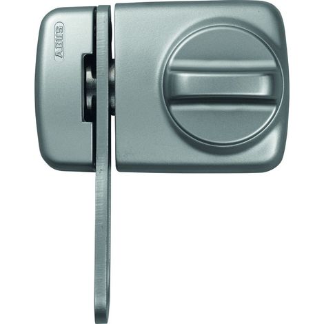 589249 7530 S Verrou de porte avec bouton pour portes fines Argenté (1/4)