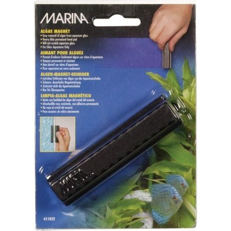 Imán limpia cristales para acuarios Marina