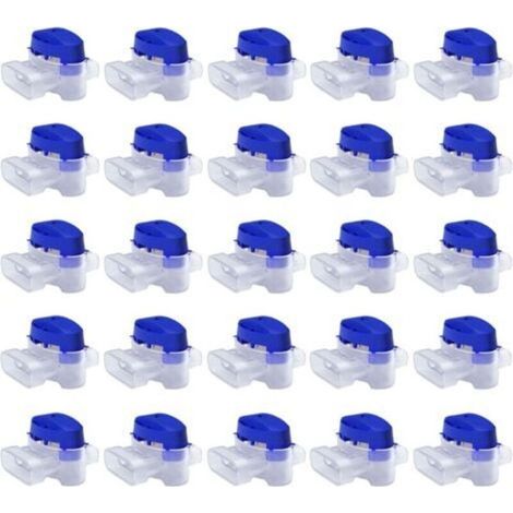 Set de Connecteurs de Câbles pour Robot Tondeuse - 50 Raccords Remplis de Gel pour Étendre ou Réparer Fil Electrique Bas Voltage Tondeuse Automatique - Étanches, Sûrs, Dénudage Inutile (1/5)
