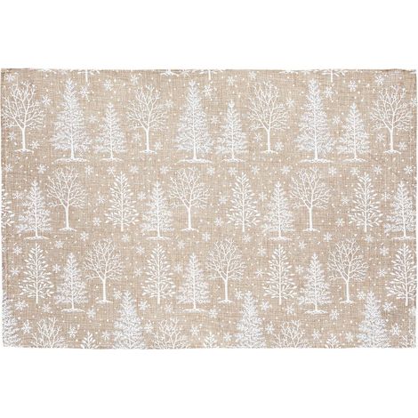 Mantel individual abeto 45x30cm poliéster - Atmosphera créateur d'intérieur