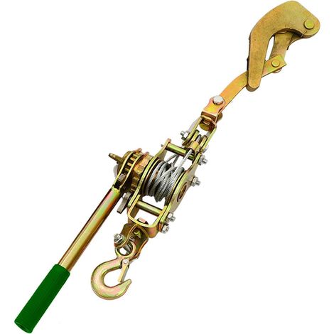 Tendeur de resserrement de la Corde , resserrement du Cordon Heavy Duty, système de poulie, poulie de Levage avec Engrenages renforcés, tendeur Manuel à cliquet, Tension à cliquet en Fil (1/5)