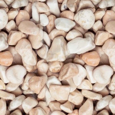 10 SACS DE 25 KG DE GALETS ROSE CORAIL 15/25MM