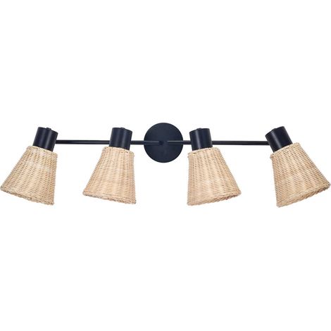 Forlight Nature - Plafón de Techo LED 10W y 539lm. Estructura de Acero. Uso Interior IP54. Color Negro