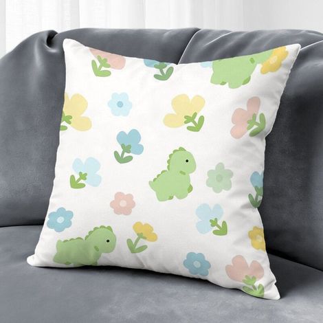 Housse de coussin printemps fleurs, décoration maison style ferme,45×45cm (1/5)