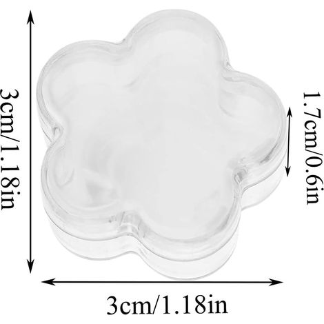 6pcs Diamond Painting Wax Storage Case Transparent PS Plastic Star Glue Clay OrganizerV (1/4)