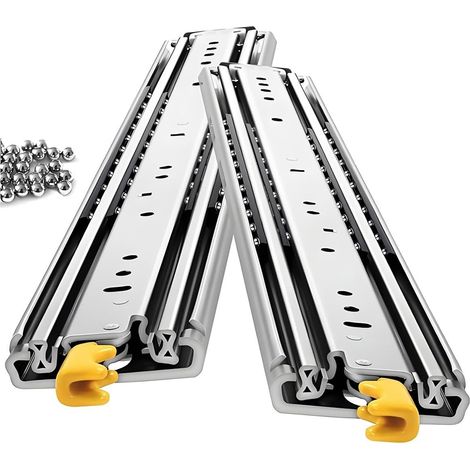 1 paire de glissières tiroir robustes 500 lb avec verrou, 12 18 20 26 (1/5)