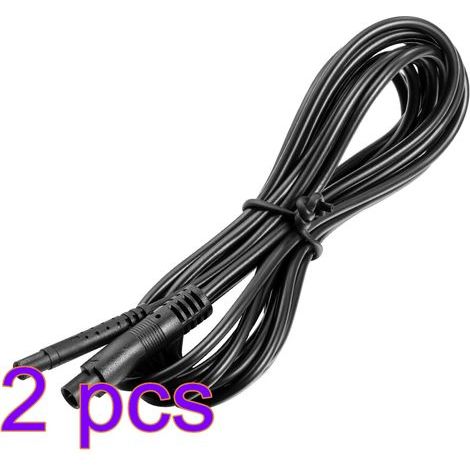 2Pièces Fil Extension Caméra Recul Noir 4 Broches Pour Camion Camping