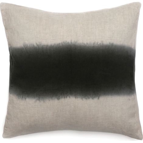 Housse de coussin DEEPALI DECO Tie & dye en lin et coton 45x45 cm