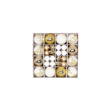 Decoraciones navideñas, juego de adornos para el árbol de Navidad, bolas decorativas irrompibles para colgar en el árbol de Navidad, adornos navideños a granel para la decoración de la mesa - Crezuo