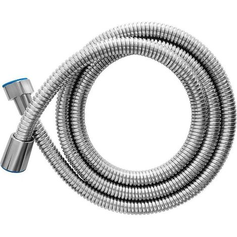 Double lock stainless steel shower hose. Hand Held Chrome Shower Head Hose with Brass (1/5)