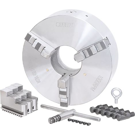 Fervi M078A/400/D1-8 Mandrino Camlock autocentrante di precisione a 3+3 griffe (1/4)