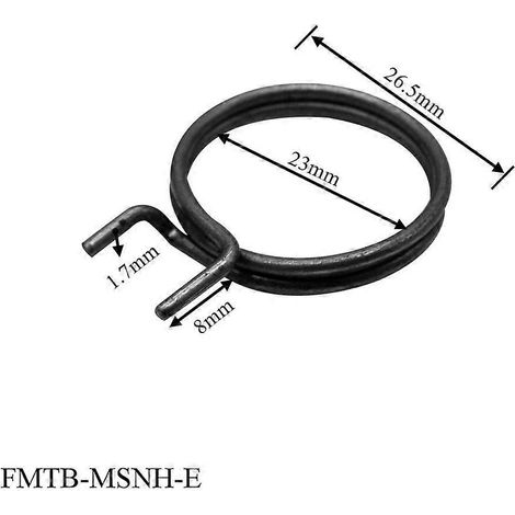 Ersatzfedern für Türgriffe (5er-Pack), schwarz und langlebig. (1/5)