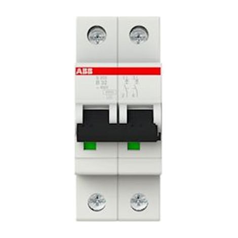 Disjoncteur S202 2P 32A Courbe B Raccordement à vis - 10KA (2 modules) - 2CDS252001R0325