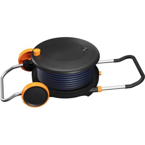 Fiskars Comfort Waterwheel Manguera de riego 30m Negro (1/2)