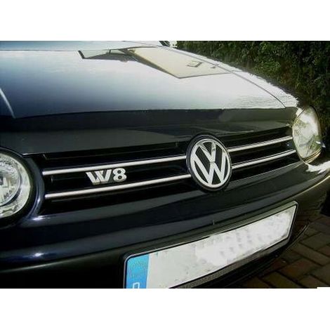 Garniture de calandre chromée pour VW Golf IV – Installation facile avec ruban adhésif 3M – Améliore visibilité et sécurité