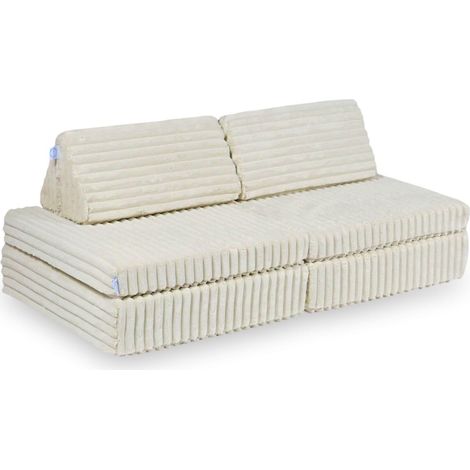 Mini divano da gioco Montessori Standard Waffle Beige (1/5)
