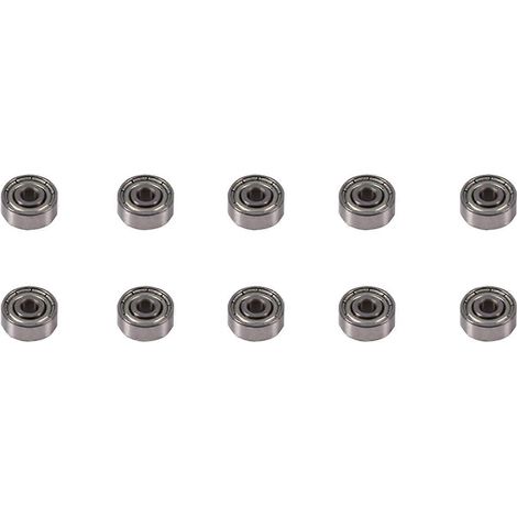 10 Stück 3x10x4mm Kohlenstoff-Chrom-Stahl abgedichtete metrische Kugellager 623ZZ