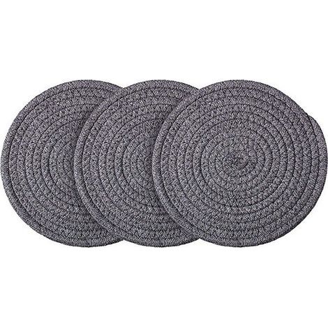 tapis chauffants gris foncé pour comptoirs de cuisine, tapis chauffants en coton(coton gris foncé 18cm) (1/3)