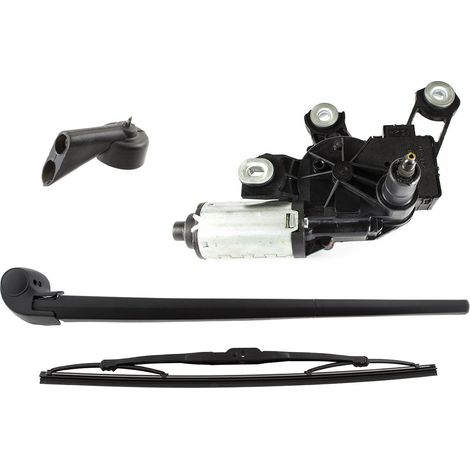 Audi A3 8P 2003- SET: motorino tergicristallo + braccio tergicristallo posteriore + spazzola + ugello lavavetro posteriore 3 pezzi SET