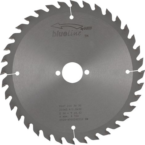 AKE Kreissägeblatt HW ø 210 x 2,4 x 30 mm Z36 Wechselzahn (WZ) positiv