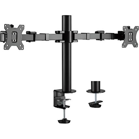Doppelmonitorhalterung, bis zu 32 Zoll, Doppelarm, Neigefunktion, hdwr SolidHand-AM02 (1/5)