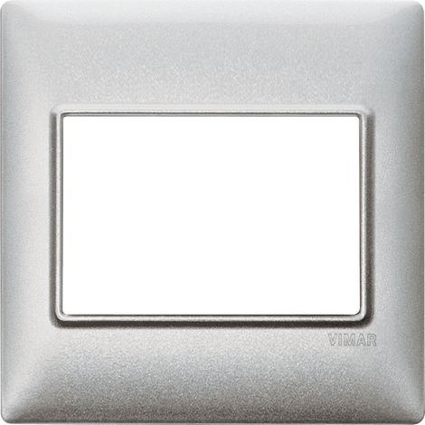 VIMAR - 14648.27 Placca 3M BS tecnopolimero Silver