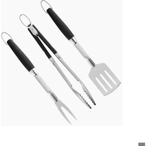 HONORNIC - Ensemble d'outils de barbecue en acier inoxydable pour barbecue en trois parties Ensemble de barbecue en plein air pour outil de (1/4)
