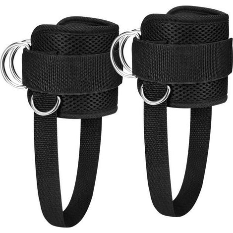Sangle Cheville Musculation Poulie 2PCS, Sangle Musculation et de Fitness sur Le Câble Machines