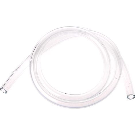 Tuyau souple transparent de 1 m en PVC, diamètre 8 x 12 mm, pour l'eau. (1/4)