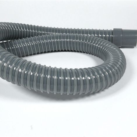 90°-Flexibler Ablaufschlauch – 45 × 32 mm für Wasserhahnanschluss – Hergestellt aus recyceltem und recycelbarem Kunststoff – Grau