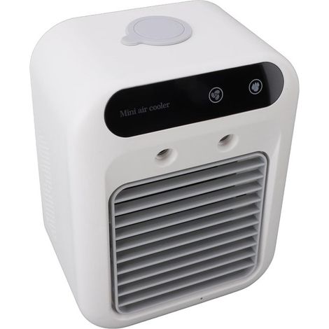 Ventilador de aire acondicionado portátil，mini unidad de aire acondicionado para refrigeración del hogar，refrigerado por agua y con temporizador