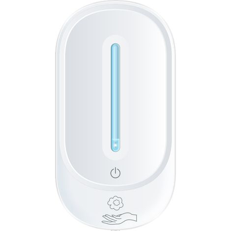 Distributeur de savon automatique, distributeur de savon mural (gel blanc)