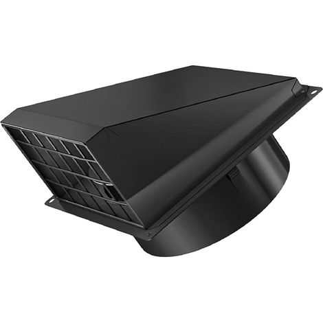 Outdoor Metal Ventilation Grille 150 mm Air Vent with Non-Return Valve for Dryers, Hoods, Garages, Vmc, Exhaust Ducts (1/5)