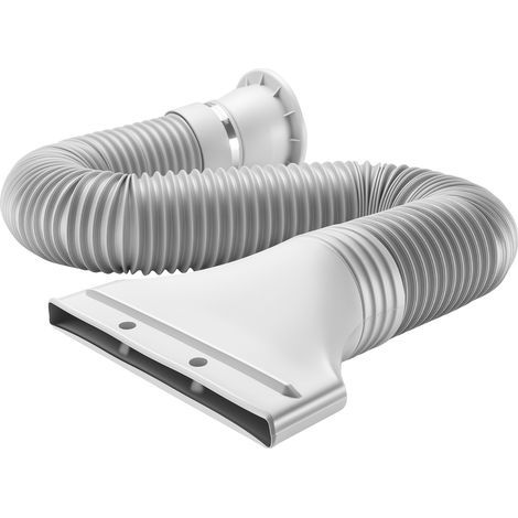 Wiltec Tuyau raccord airbrush 0,7-1,7 m, Ø 105 mm, pour Système d’extraction d’air Système d’aspiration, Vapeurs Fumées de couleur