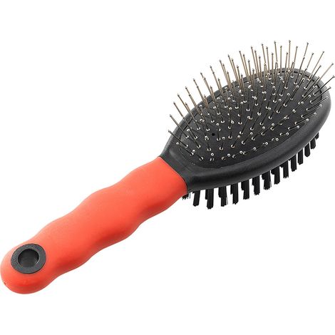Ferplast GRO 5926 Spazzola combinata per cani e gatti con ogni tipo di pelo. Variante GRO 5926 - Misure: 19.5 x 5.5 x h 5.5 cm - (1/2)