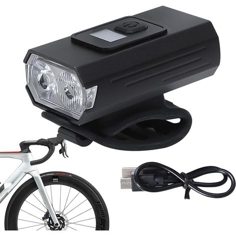 Lumières de vélo pour l'- Lampe de vélo Rechargeable (1/5)
