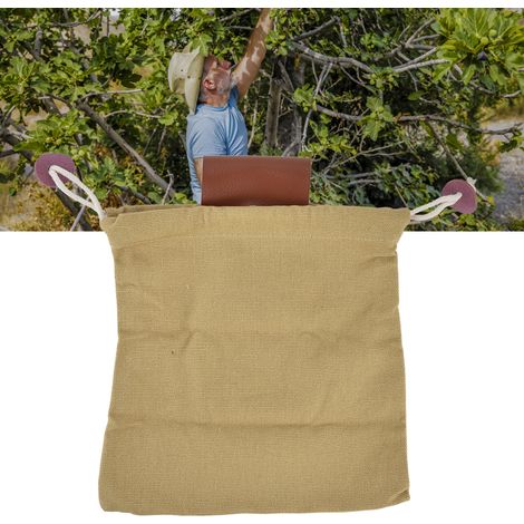 Sac Fruit à Cueillette PU Canvas, Porte-Bandeau Pliable avec Économie d’Espace, pour Camping et Foraging (1/5)