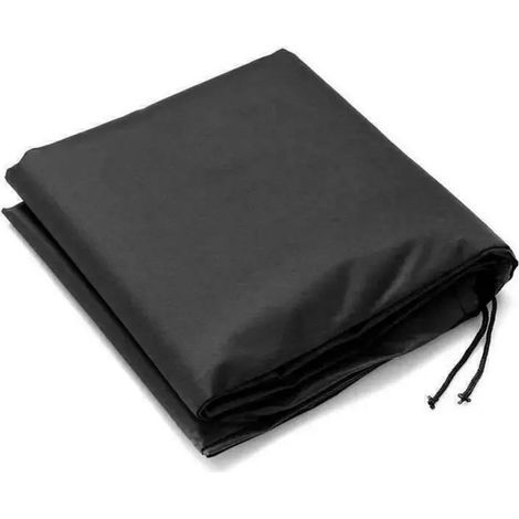 (Noir, 130 x 130 x 75 cm) Housses de protection imperméables pour mobilier de jardin/terrasse (canapé, table et chaises). (1/4)