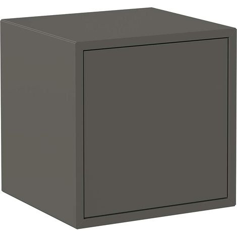 Cubo da parete 37,5x35x37,5 cm grigio scuro con un vano ed un’anta - Spa (1/5)