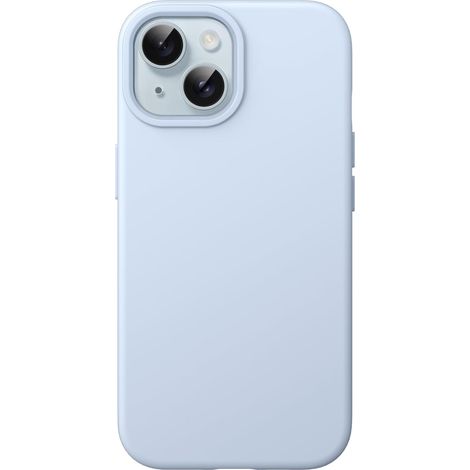 Silikonhülle für iPhone 15 (6,1 Zoll), Rundumschutz mit seidiger Haptik, stoßfeste Hülle (Blau) (1/5)
