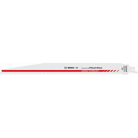 Bosch Professional S 1256 XHM Progressor for Wood and Metal Lama per Sega Universale, Accessorio per Legno e Metallo, 300 x 25 x 1.25 mm (1/4)