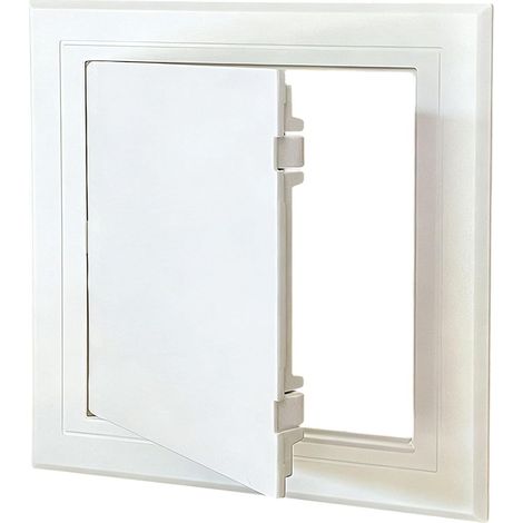 Correcteur de trou de réparation ABS avec porte à charnière et texture lisse qui mélange la plupart des couleurs murales Blanc ABS Access Door (1/3)