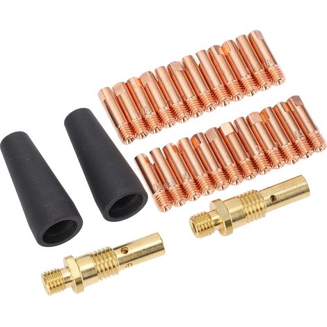 Ensemble de 28 pièces : diffuseur de gaz en laiton avec buse sans gaz à noyau de flux et embouts de 0,031 po et 0,035 po pour Magnum 100 L (1/5)