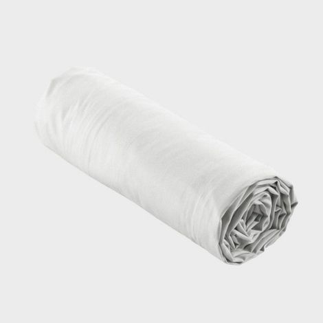 Drap housse 90x190 cm - - Percale 100% coton - Bonnet 30 cm - Blanc - Confort optimal (1/5)