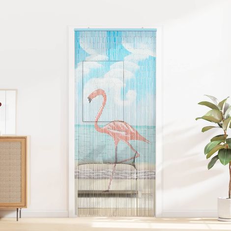 vidaXL  Insect Door Curtain  Multicolor 200 x 90 cm Bamboo