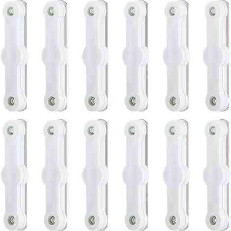 12x Fliegengitter Clips ohne Bohren, selbstklebend, für Fenster und Türen (1/5)