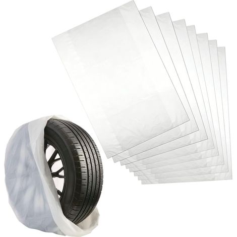 Set mit 8 Reifentaschen – 100 x 100 cm – Wasserdichte Schutzhülle für Autoreifen – Staubdicht – Für alle Autoreifen (1/5)